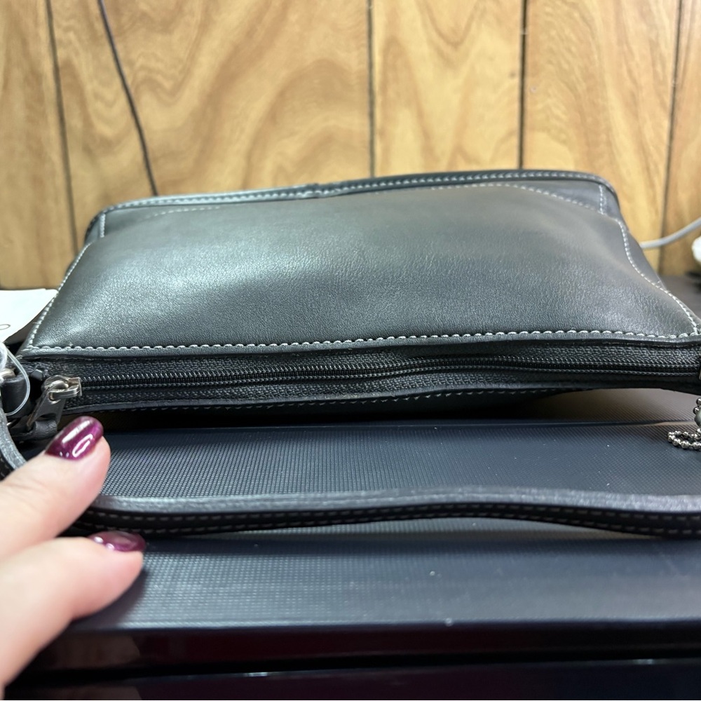 COACH Bleecker Demi Zip Shoulder Bag 9311 Black Leather NWT Y2K Vintage - Picture 16 of 16